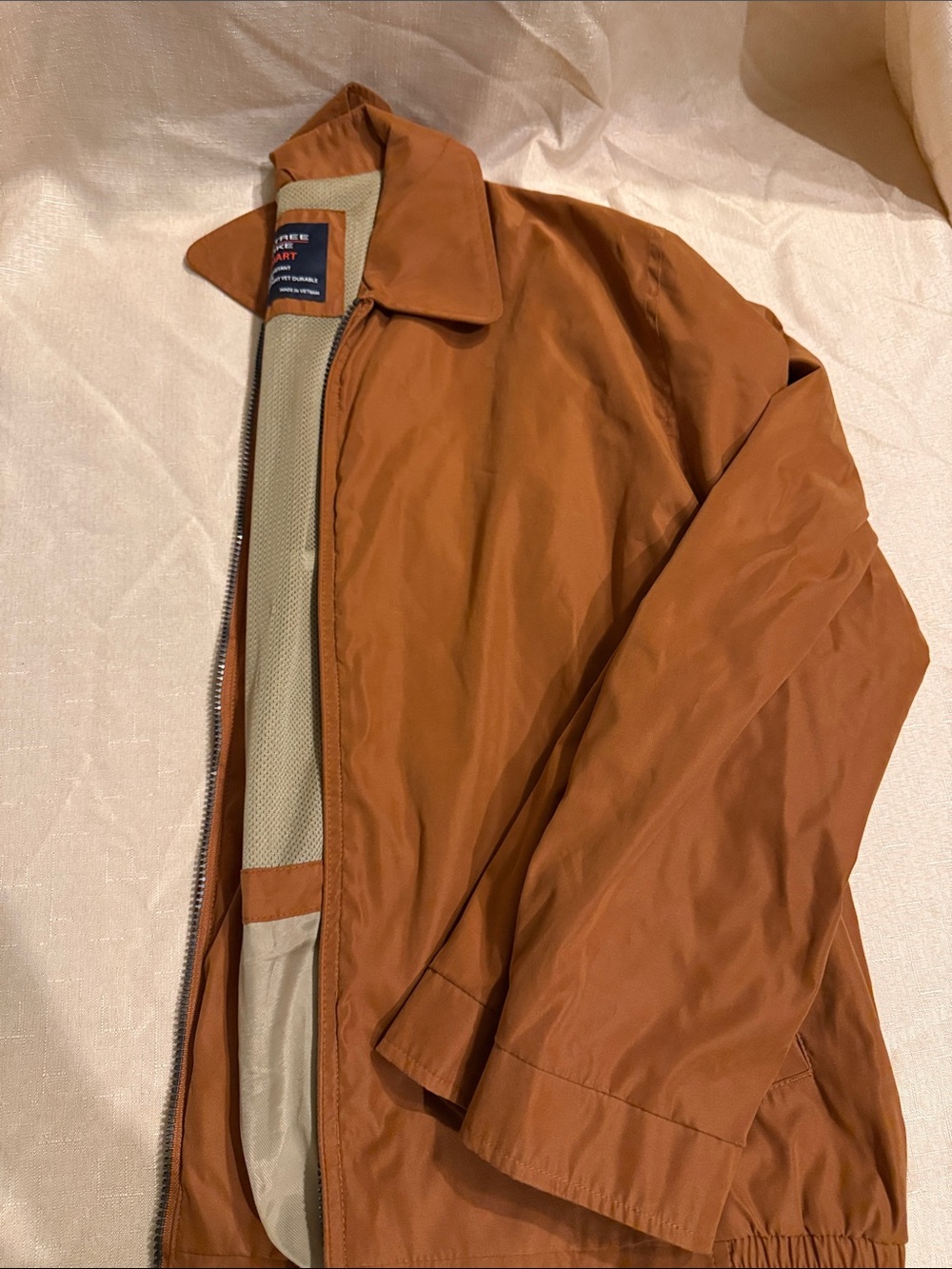 Roundtree & Yorke Men's Rust Orange Lightweight Jacket